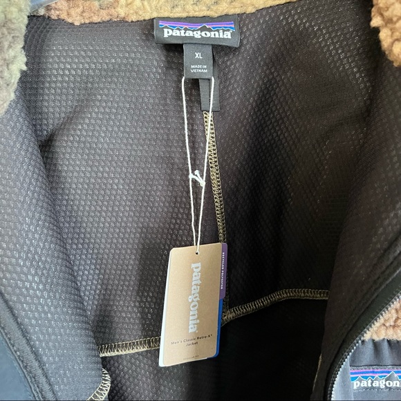 New Patagonia Kansas sky classic tan Camo full zip retro X jacket Sz XXL only - Picture 7 of 13